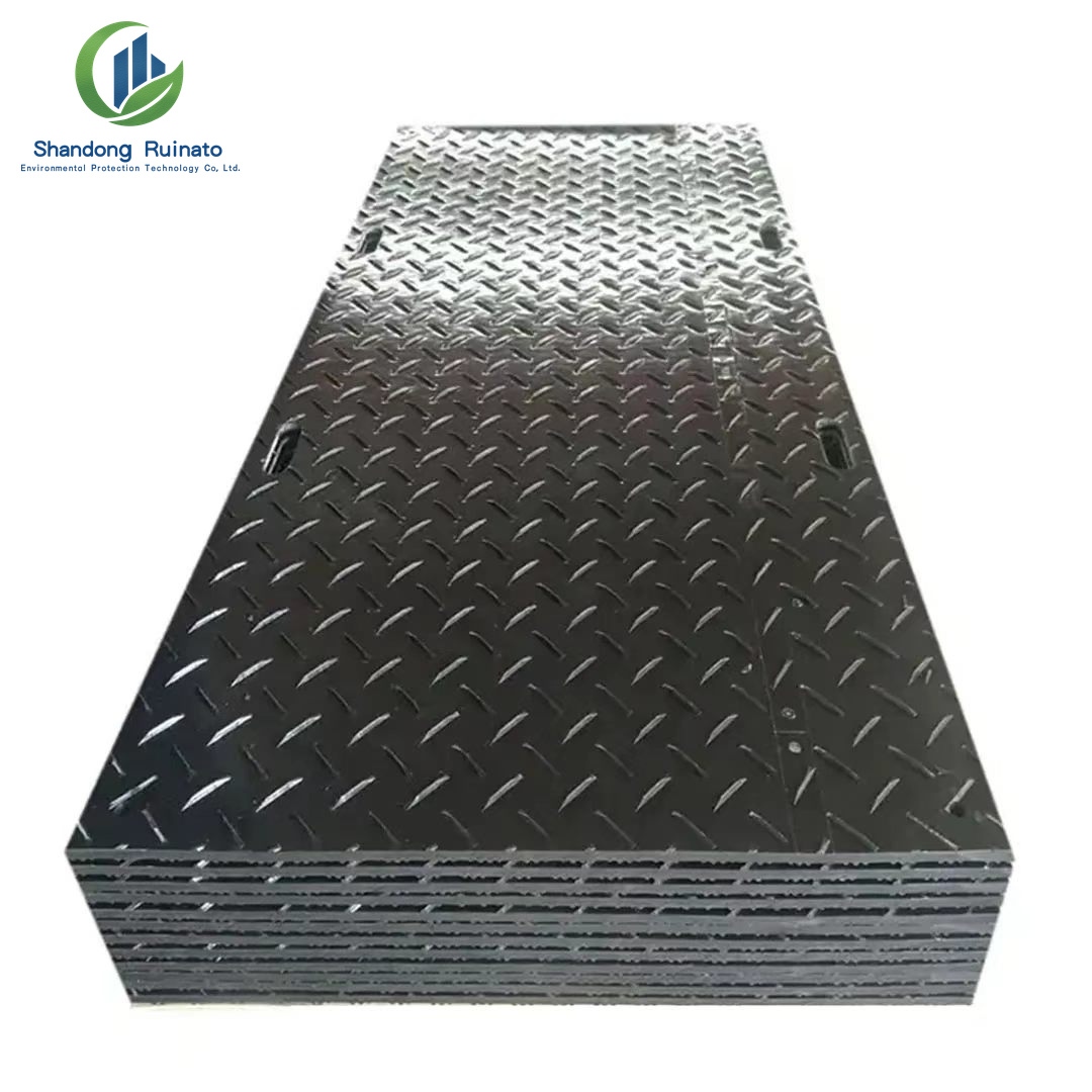 How Should Contractors Plan Ground Protection Mat Layouts for Complex Construction Sites?插图1 Ground protection mats arranged around complex construction site access areas