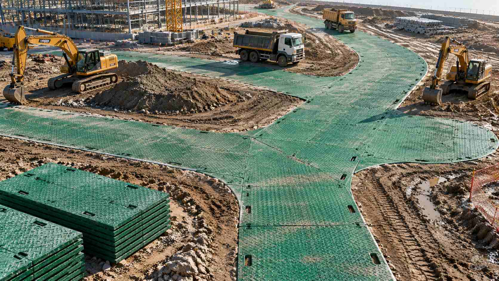 How Should Contractors Plan Ground Protection Mat Layouts for Complex Construction Sites?插图 How Should Contractors Plan Ground Protection Mat Layouts for Complex Construction Sites